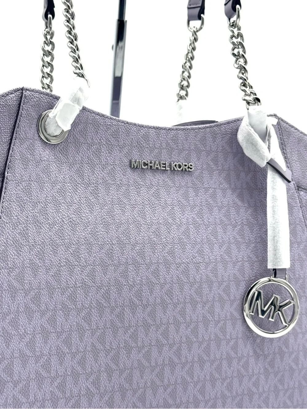 Michael Kors Jet Set Large Signature Logo Shoulder Bag - Lilac